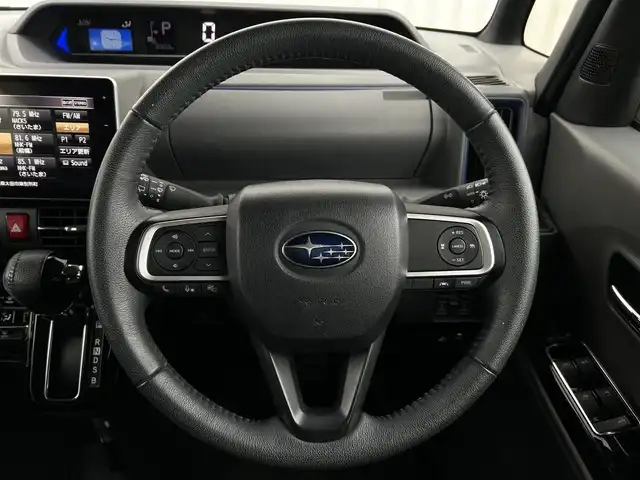 スバル シフォン カスタムRS スマートアシスト 群馬県 2019(令1)年 0.9万km ブラックマイカメタリック/シャイニングホワイトパール 純正ナビ（FM/AM/TV/BT/CD）/スマートアシスト/・衝突警報機能/・衝突回避支援ブレーキ機能/・ブレーキ制御付き誤発進抑制機能/・先行車発進お知らせ機能/・標識認証機能/・全車速追従機能付ACC/・レーンキープコントロール/・ハイビームアシスト/スマートパノラマパーキングアシスト/両側パワースライドドア/純正ドライブレコーダー/バックカメラ/スペアキー/横滑り防止装置/ETC/ステアリングスイッチ/革巻きステアリング/オートライト