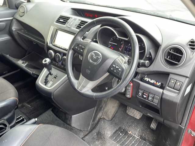 マツダ プレマシー 20S スカイアクティブ Lパック 岩手県 2013(平25)年 14.1万km ジールレッドマイカ 純正ナビ バックC フルセグ 両側電動スライド Bluetooth再生 パドルシフト クルーズコントロール オートHIDライト フォグランプ ステアリングスイッチ スマートキー