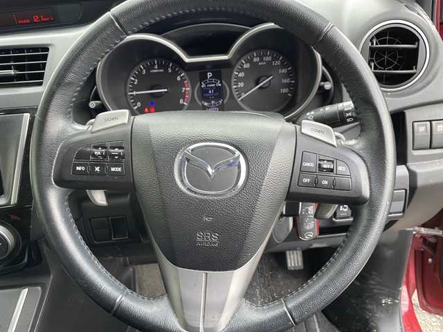 マツダ プレマシー 20S スカイアクティブ Lパック 岩手県 2013(平25)年 14.1万km ジールレッドマイカ 純正ナビ バックC フルセグ 両側電動スライド Bluetooth再生 パドルシフト クルーズコントロール オートHIDライト フォグランプ ステアリングスイッチ スマートキー