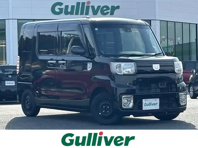 ダイハツ ウェイク L レジャーエディション SA Ⅱ 島根県 2017(平29)年 9万km ブラックマイカメタリック 登録時走行距離　89723km/ワンオーナー/取扱説明書/保証書/４WD/社外ナビ（NR-MZ007）/（Bluetooth/AM/FM/CD/DVD)/フルセグテレビ/両側パワースライドドア/アイドリングストップ/スマートキー/スペアキー/オートライト/フォグランプ/純正フロアマット/シートヒーター（D席）/コーナーセンサー/横滑り防止装置/車線逸脱警報/衝突軽減システム