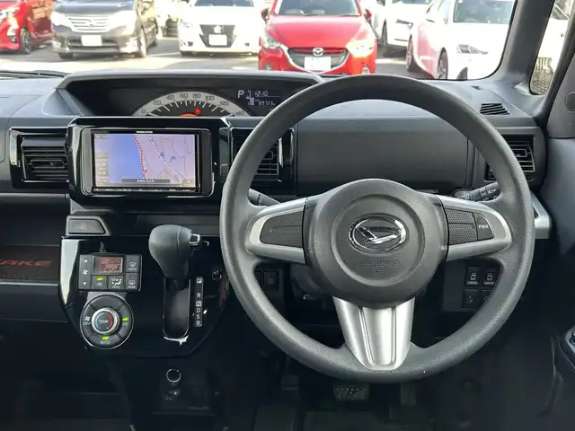 ダイハツ ウェイク L レジャーエディション SA Ⅱ 島根県 2017(平29)年 9万km ブラックマイカメタリック 登録時走行距離　89723km/ワンオーナー/取扱説明書/保証書/４WD/社外ナビ（NR-MZ007）/（Bluetooth/AM/FM/CD/DVD)/フルセグテレビ/両側パワースライドドア/アイドリングストップ/スマートキー/スペアキー/オートライト/フォグランプ/純正フロアマット/シートヒーター（D席）/コーナーセンサー/横滑り防止装置/車線逸脱警報/衝突軽減システム