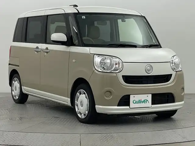 ダイハツ ムーヴ キャンバス X 新潟県 2017(平29)年 6.9万km パールホワイトⅢ/ナチュラルベージュマイカメタリック 2トーン プッシュスタート/スマートキー/メモリナビ　型式CN-RE03WD/CD/BTDVD/バックカメラ/ドライブレコーダー/両側スライドドア