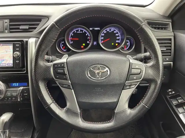 トヨタ マークＸ 250RDS 群馬県 2017(平29)年 6.5万km プレシャスブラックパール クリアランスソナー/＝＝＝＝＝＝/純正７インチナビ/・AM/FM/Bluetooth/フルセグTV/CD/DVD/SD/＝＝＝＝＝＝/純正７インチナビ　ＭＴモード付ＡＴ　クリアランスソナー　レーンキープアシスト　バックカメラ　プリクラッシュセーフティ　ハーフレザーシート　シートヒーター　オートマチックハイビーム　純正ＥＴＣ　禁煙車