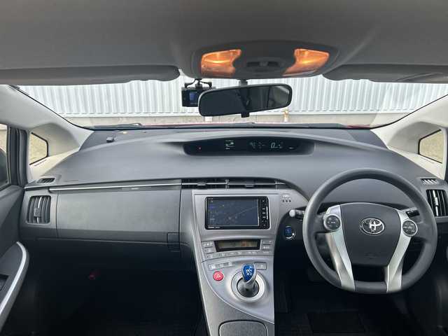 トヨタ プリウス S 愛媛県 2012(平24)年 11.2万km レッドマイカメタリック 純正ナビ/Bluetooth/CD/DVD/フルセグ/スマートキー/スペアキー/プッシュスタート/ドライブレコーダー前後/オートライト/純正フロアマット/保証書/取扱説明書