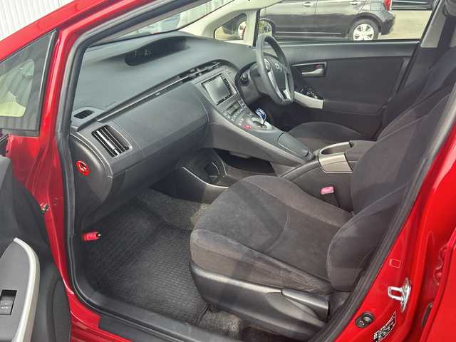 トヨタ プリウス S 愛媛県 2012(平24)年 11.2万km レッドマイカメタリック 純正ナビ/Bluetooth/CD/DVD/フルセグ/スマートキー/スペアキー/プッシュスタート/ドライブレコーダー前後/オートライト/純正フロアマット/保証書/取扱説明書