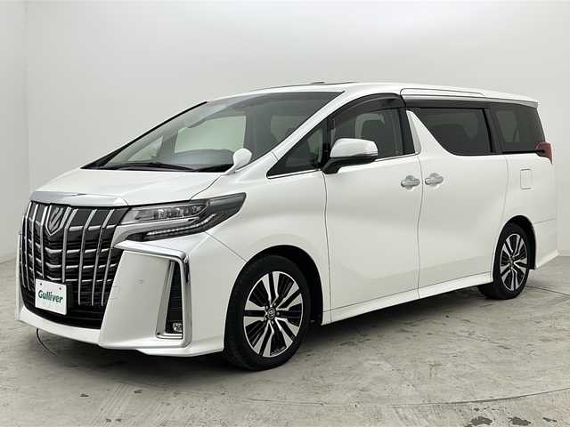トヨタ アルファード S Cパッケージ 宮城県 2019(平31)年 3.5万km ホワイトパールクリスタルシャイン ツインムーンルーフ/トヨタセーフティーセンス/・プリクラッシュセーフティーシステム/・アダプティブハイビームシステム/・レーントレーシングアシスト/・ロードサインアシスト/・レーダークルーズコントロール/・クリアランスソナー/ブラインドスポットモニター/ALPINE製フリップダウンモニター/デジタルインナーミラー/前席シートヒーター/前席シートベンチレーション/前席パワーシート/シートメモリー/ALPINE製11インチナビ/（BT.CD.DVD.AM.FM.SD）/バックカメラ/フルセグテレビ/両側パワースライドドア/電動リアゲート/電動パーキングブレーキ/AUTOHOLD/ETC/ステアリングヒーター/ウッドコンビステアリング/ステアリングスイッチ/プッシュスタート/スマートキー/合皮シート/3列シート/オットマン/ロールサンシェード/社外フロアマット/純正ドアバイザー/純正18インチアルミホイール/3眼LEDヘッドライト/LEDフォグランプ/nanoeエアコン/横滑り防止機能