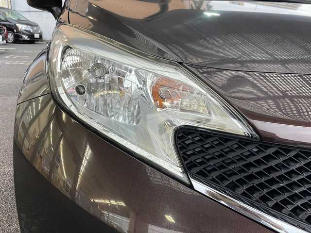 日産 ノート X 大阪府 2016(平28)年 1.9万km インペリアルアンバーP ワンオーナー/純正メモリーナビ/フルセグTV/DVD再生/Bluetoothオーディーオ/バックカメラ/衝突軽減ブレーキ/車線逸脱警報/スマートキー/アイドリングストップ/ETC/ドラレコ/電動格納ミラー/スペアキー1本