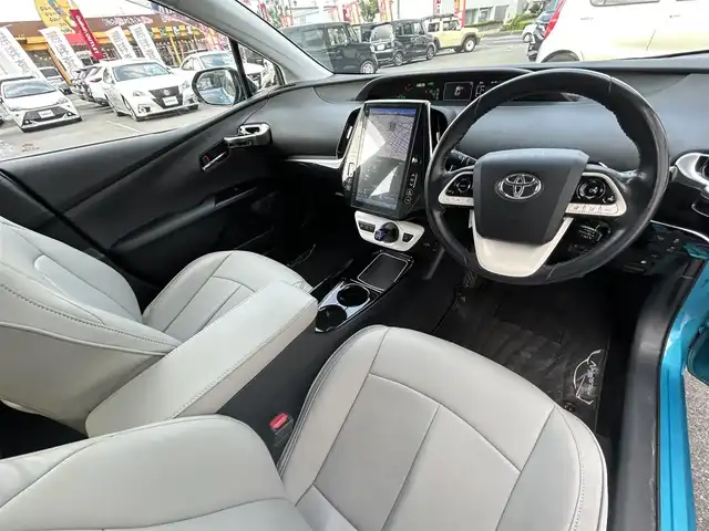 トヨタ プリウス ＰＨＶ A 群馬県 2017(平29)年 6.3万km スピリテッドアクアメタリック TRDエアロ/TRD17インチAW/純正11.6インチメモリナビ/　　【BT フルセグ USB AUX】/バックカメラ/トヨタセーフティセンス/ ・レーダークルーズコントロール/ ・プリクラッシュセーフティ / ・レーンディパーチャーアラート/ ・アダプティブハイビーム/LEDオートヘッドライト/白レザー調シートカバー/ドライブレコーダー/アイドリングストップ/コーナーセンサー/ステアリングスイッチ/電動格納ウィンカーミラー/フォグランプ/スマートキー/ETC