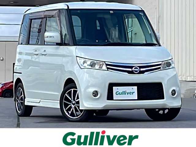 日産 ルークス ハイウェイスター ターボ 福島県 2012(平24)年 7.9万km スノーパールホワイト /４ＷＤ//ターボ//純正ＳＤナビ//ＣＤ・ＤＶＤ・ＢＴ・フルセグ//両側パワースライド//バックカメラ//ＨＩＤヘッドライト//インテリジェントキー//Ｄ席シートヒーター//ミラーヒーター//社外エンジンスターター//社外１４インチアルミ//保証書//取説//スペアキー