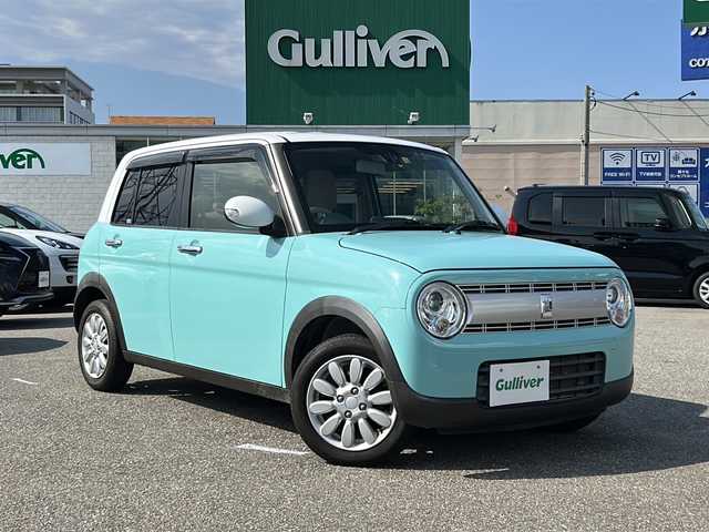 スズキ ラパン X 石川県 2017(平29)年 4.7万km フレンチミントパールメタリック カロッツェリア製ディスプレイオーディオ/（CD/DVD)/ETC/前方ドラレコ/運転席シートヒーター/衝突被害軽減ブレーキ/HIDヘッドライト/オートライト/アイドリングストップ/オートエアコン/プッシュスタート/スマートキー×２/純正14インチAW