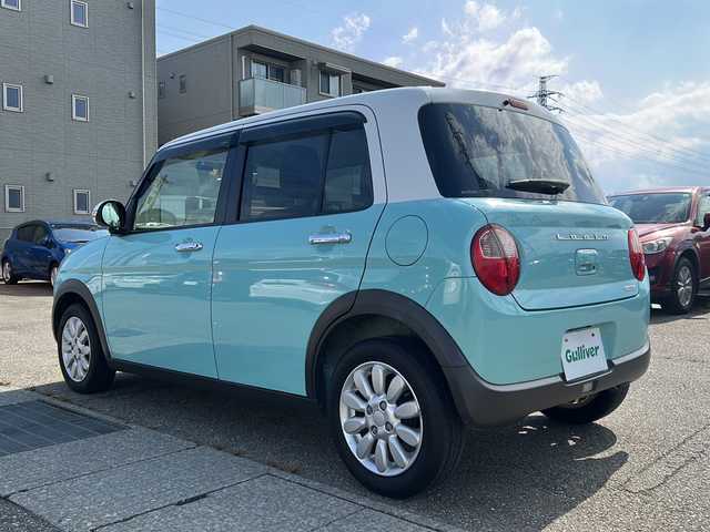 スズキ ラパン X 石川県 2017(平29)年 4.7万km フレンチミントパールメタリック カロッツェリア製ディスプレイオーディオ/（CD/DVD)/ETC/前方ドラレコ/運転席シートヒーター/衝突被害軽減ブレーキ/HIDヘッドライト/オートライト/アイドリングストップ/オートエアコン/プッシュスタート/スマートキー×２/純正14インチAW