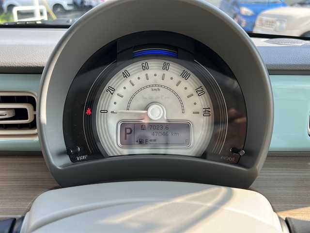 スズキ ラパン X 石川県 2017(平29)年 4.7万km フレンチミントパールメタリック カロッツェリア製ディスプレイオーディオ/（CD/DVD)/ETC/前方ドラレコ/運転席シートヒーター/衝突被害軽減ブレーキ/HIDヘッドライト/オートライト/アイドリングストップ/オートエアコン/プッシュスタート/スマートキー×２/純正14インチAW
