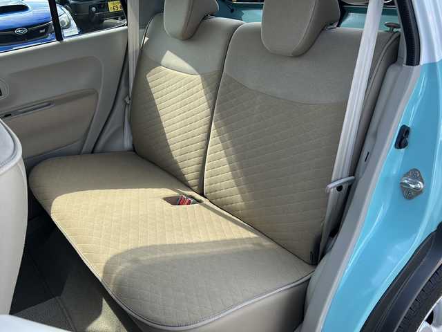 スズキ ラパン X 石川県 2017(平29)年 4.7万km フレンチミントパールメタリック カロッツェリア製ディスプレイオーディオ/（CD/DVD)/ETC/前方ドラレコ/運転席シートヒーター/衝突被害軽減ブレーキ/HIDヘッドライト/オートライト/アイドリングストップ/オートエアコン/プッシュスタート/スマートキー×２/純正14インチAW