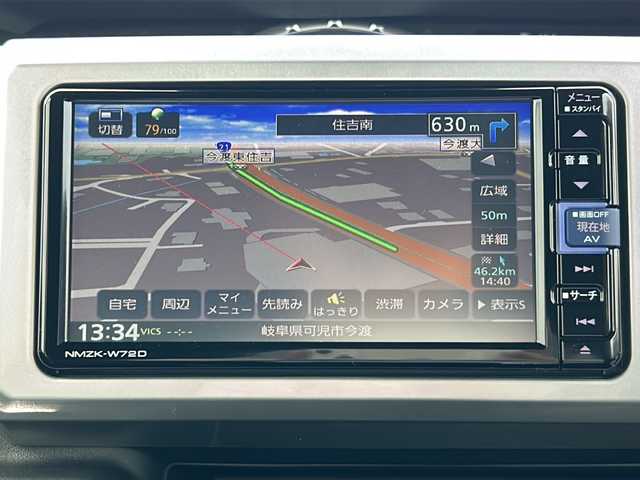 ダイハツ ウェイク G ターボVS SA Ⅲ 岐阜県 2022(令4)年 1.1万km ブラックマイカメタリック 純正ナビ/ワンセグテレビ/Bluetooth/ドライブレコーダー前後/ETC/両側パワースライドドア/プッシュスタート/スマートキー/スペアキー/LEDライト/全方位カメラ/パワーステアリング/パワーウィンドウ/アイドリングストップ