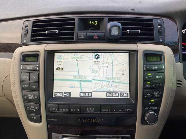 トヨタ クラウン ロイヤル ロイヤルサルーン プレミアムED 大阪府 2007(平19)年 8.9万km 黒 メーカー純正HDDナビ/バックモニター/ビルトインETC/社外１７インチAW/前席パワーシート/HIDヘッドライト/フォグランプ/革巻きステアリング/クルーズコントロール/電動格納ミラー/プラズマクラスター/ドアバイザー/保証書/取扱説明書/スペアキー1本