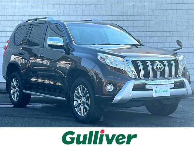 トヨタ ランドクルーザー プラド TXLパッケージ G－フロンティア 秋田県 2017(平29)年 5.6万km ヴィンテージブラウンパールクリスタルシャイン ・純正ナビ/・CD再生可能/・ワンセグTV/・Ｂｌｕｅｔｏｏｔｈ/・ムーンルーフ/・ＥＴＣ/・ドラレコ/・バックカメラ/・レザーシート/・前席パワーシート/・シートヒーター/・クルーズコントロール/・純正フロアマット/・前後コーナーセンサー/・横滑り防止装置