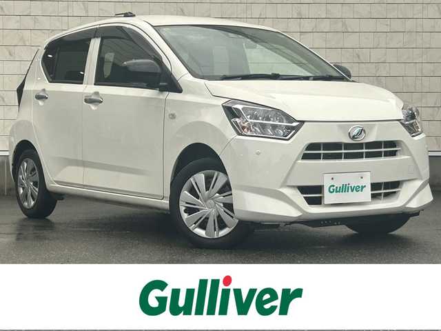 ダイハツ ミラ イース X SAⅢ 大阪府 2018(平30)年 4.8万km ホワイト 社外SDナビ/バックカメラ/衝突被害軽減システム/横滑り防止装置/オートマチックハイビーム/アイドリングストップ/純正フロアマット/純正LEDライト/ETC/ドライブレコーダー/スペアキー2本/保証書/取扱説明書