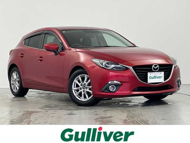 マツダ アクセラ スポーツ 15S 岐阜県 2014(平26)年 12.2万km ソウルレッドプレミアムメタリック 純正SDナビ/（CD/DVD/USB/Bluetooth/AUX/フルセグ）/バックカメラ/ETC/ドライブレコーダー/ステアリングスイッチ/革巻きステアリング/電動格納ミラー/MTモード付AT/スマートキー/プッシュスタート/オートLEDヘッドライト/純正フロアマット/純正ドアバイザー/純正16インチAW