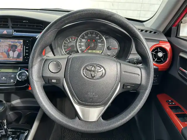 トヨタ カローラ フィールダー 1．5G エアロツアラー 埼玉県 2017(平29)年 3.4万km スーパーレッドⅤ パナソニックナビオーディオ/（AM/FM/フルセグTV/BT/CD/DVD/SD）/フルセグTV/バックカメラ/ビルトインETC/Toyota Safety Sense/・プリクラッシュセーフティ/・レーンディパーチャーアラート/前後ドライブレコーダー/アイドリングストップ/オートライト/オートマチックハイビーム/オートエアコン/プッシュスタートボタン/4WD/純正フロアマット/純正ドアバイザー/車両/ナビ 取扱説明書/保証書