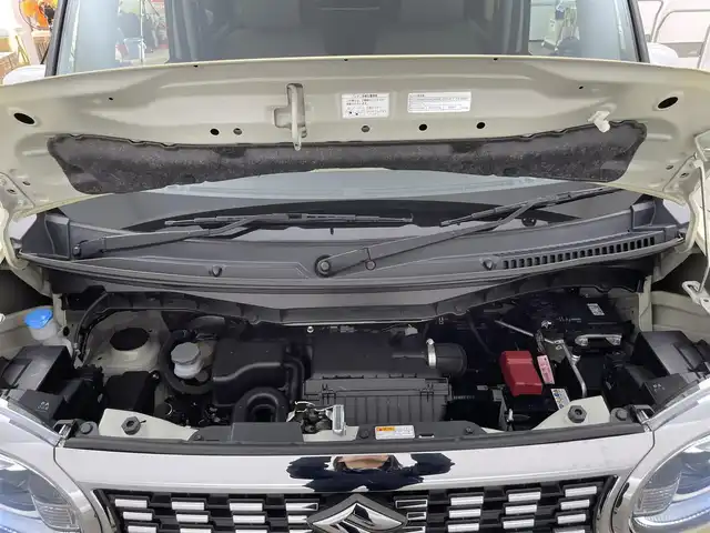 スズキ ワゴンＲ スマイル HYBRID X 千葉県 2022(令4)年 1.3万km シフォンアイボリーメタリック 禁煙車　/衝突軽減システム　/両側パワースライドドア　/コーナーセンサー　/アダクティブクルーズコントロール　/車線逸脱警報　/シートヒーター　/電格ミラー　/横滑り防止装置　/プッシュスタート　/ＬＥＤヘッドライト/USBポート