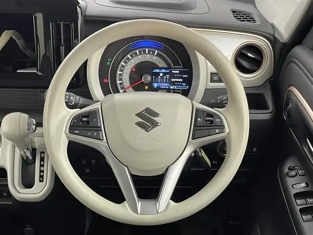 スズキ ワゴンＲ スマイル HYBRID X 千葉県 2022(令4)年 1.3万km シフォンアイボリーメタリック 禁煙車　/衝突軽減システム　/両側パワースライドドア　/コーナーセンサー　/アダクティブクルーズコントロール　/車線逸脱警報　/シートヒーター　/電格ミラー　/横滑り防止装置　/プッシュスタート　/ＬＥＤヘッドライト/USBポート