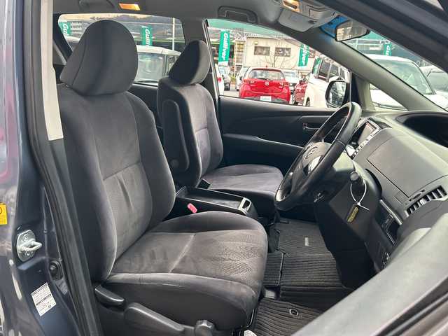 トヨタ エスティマ アエラス 広島県 2013(平25)年 6.1万km グレイッシュブルーマイカメタリック 禁煙/純正ナビ(NSZT-W62G)/・フルセグ/CD/DVD/BT/SD/バックカメラ/クルーズコントロール/両側パワースライドドア/電動格納ウィンカーミラー/ＨＩＤヘッドライト/フォグランプ/オットマン/デュアルエアコン/スマートキー/プッシュスタート/ETC/純正１８インチアルミホイール/Wエアバック