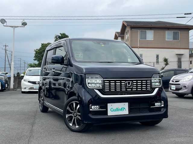 ホンダ Ｎ ＷＧＮ 静岡県 2020(令2)年 1.4万km ミッドナイトブルービームM ●純正ナビ/(ワンセグ/CD/DVD/Bluetooth)/●運転席シートヒーター/●バックカメラ/●レーダークルーズコントロール/●衝突被害軽減システム/●先行車発信通知/●レーンキープアシスト/●後方コーナーセンサー/●電動パーキングブレーキ/●オートブレーキホールド/●LEDライト＆フォグランプ/●オートライト/●レベライザー/●ステアリングスイッチ/●ETC/●純正14インチアルミホイール/●W＋サイド＋カーテンSRS＋ABS