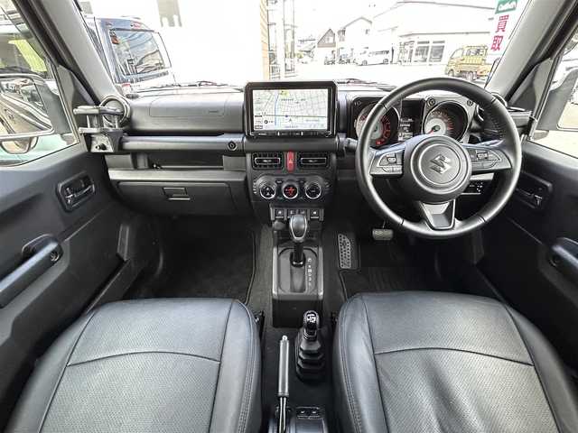 スズキ ジムニー XC 福島県 2021(令3)年 3.6万km ブルーイッシュブラックパール3 社外ナビゲーション/型番：AVIC-RQ912/【DVD/SD/HDMI/BT/TV】/バックカメラ/ビルトインETC/デュアルセンサーブレーキサポート/クルーズコントロール/誤発進抑制機能/車線逸脱警報機能/ふらつき警報機能/先行車発進お知らせ機能/標識認識機能/前席シートヒーター/ステリングリモコン/シートカバー/LEDオートライト/LEDフォグランプ/純正アルミ＋スタッドレスタイヤ車載/175/80R16/純正フロアマット/純正ドアバイザー