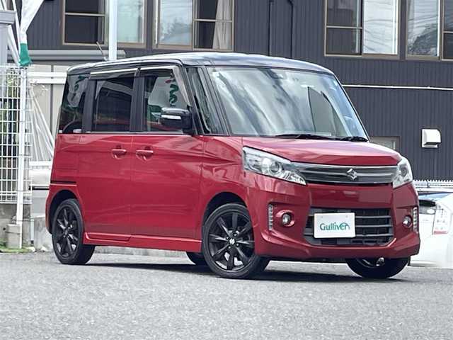 スズキ スペーシア カスタム XS 宮城県 2014(平26)年 11万km フェニックスレッドパール/ブルーイッシュブラックパール 4WD/社外ＳＤナビ/（ＦＭ／ＡＭ／ＣＤ／ＤＶＤ／Ｂｌｕｅｔｏｏｔｈ）　/フルセグテレビ　/ハーフレザーシート　/衝突被害軽減装置　/両側パワースライドドア　/アイドリングストップ　/横滑り防止装置　/前席シートヒーター/ドライブレコーダー（前後）/オートライト/スマートキー/プッシュスタート/ETC/バックカメラ