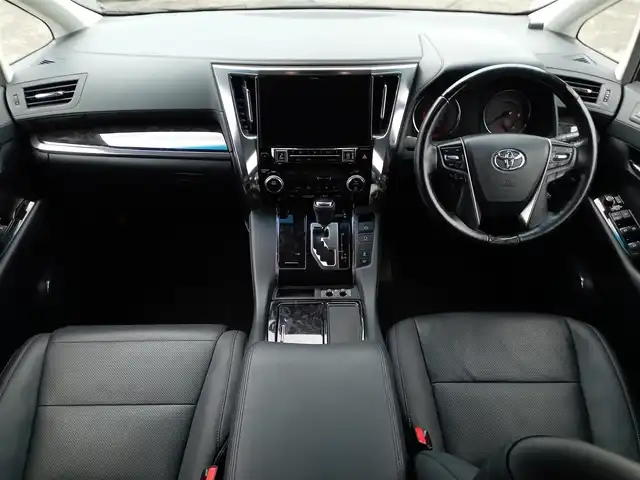 トヨタ アルファード S Cパッケージ 福井県 2019(令1)年 6.9万km ブラック サンルーフ/アルパイン10インチナビ/バックカメラ/フリップダウンモニター/両側パワースライドドア/レーダークルーズコントロール/前後コーナーセンサー/パーキングアシスト/衝突被害軽減システム/シートヒーター・エアシート/パワーシート/シートメモリー/ETC/パワーバックドア/レザーシート/ステアリングヒーター/ダブル＋サイドエアバッグ/カーテンエアバッグ/社外フロアマット/LEDヘッドライト/オートマチックハイビーム/スマートキー