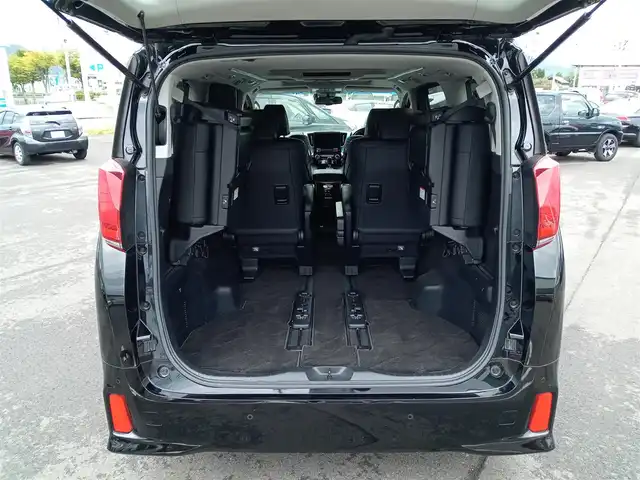 トヨタ アルファード S Cパッケージ 福井県 2019(令1)年 6.9万km ブラック サンルーフ/アルパイン10インチナビ/バックカメラ/フリップダウンモニター/両側パワースライドドア/レーダークルーズコントロール/前後コーナーセンサー/パーキングアシスト/衝突被害軽減システム/シートヒーター・エアシート/パワーシート/シートメモリー/ETC/パワーバックドア/レザーシート/ステアリングヒーター/ダブル＋サイドエアバッグ/カーテンエアバッグ/社外フロアマット/LEDヘッドライト/オートマチックハイビーム/スマートキー