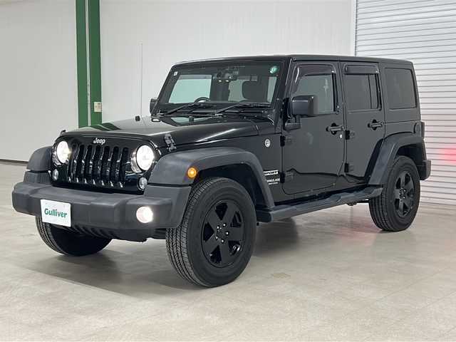 クライスラー・ジープ ジープ ラングラー アンリミテッド スポーツ 熊本県 2017(平29)年 7.1万km 黒 社外メモリナビ（ＣＤ/ラジオ/ＢＴ/フルセグ）/バックカメラ/ＥＴＣ/ドライブレコーダー/クルーズコントロール/ステアリングスイッチ/横滑り防止装置/リモコンキー×２/純正18インチＡＷ/ドアバイザー/純正ゴムマット