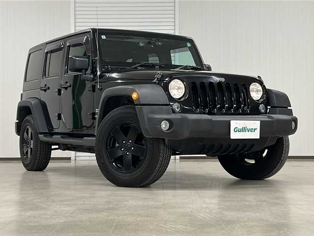 クライスラー・ジープ ジープ ラングラー アンリミテッド スポーツ 熊本県 2017(平29)年 7.1万km 黒 社外メモリナビ（ＣＤ/ラジオ/ＢＴ/フルセグ）/バックカメラ/ＥＴＣ/ドライブレコーダー/クルーズコントロール/ステアリングスイッチ/横滑り防止装置/リモコンキー×２/純正18インチＡＷ/ドアバイザー/純正ゴムマット