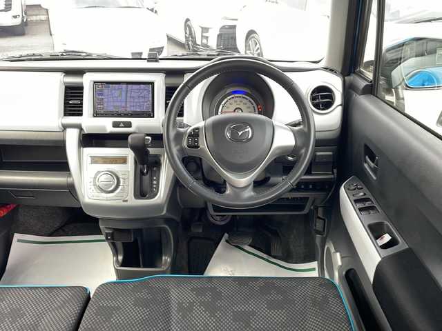 マツダ フレア クロスオーバー XT 東京都 2017(平29)年 3.9万km 青Ⅱ ワンオーナー/新車時保証書/取扱説明書【車両/ナビ】/ブレーキサポート/車線逸脱警報/アイドリングストップ/社外SDナビ/フルセグTV【CN-RE03D】/SD/CD/DVD/SDREC/BT/USB/ETC/シートヒーター/スマートキー×2/オートライト/革巻きハンドル/社外14インチアルミ/純正15インチアルミ積込