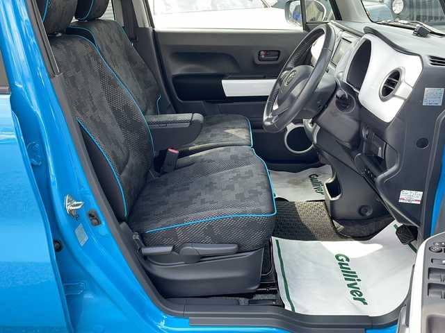 マツダ フレア クロスオーバー XT 東京都 2017(平29)年 3.9万km 青Ⅱ ワンオーナー/新車時保証書/取扱説明書【車両/ナビ】/ブレーキサポート/車線逸脱警報/アイドリングストップ/社外SDナビ/フルセグTV【CN-RE03D】/SD/CD/DVD/SDREC/BT/USB/ETC/シートヒーター/スマートキー×2/オートライト/革巻きハンドル/社外14インチアルミ/純正15インチアルミ積込