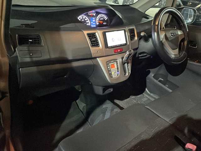 スバル ステラ カスタム R 福島県 2011(平23)年 12.5万km スパークリングオレンジメタリック メモリナビ　ＴＶ　ＥＴＣ　スペアキー　電格ミラー　純正フロアマット　純正ドアバイザー　社外１４インチＡＷ　プッシュスタート　スマートキー　ＨＩＤヘッドライト　フォグランプ　盗難防止システム　ＡＡＣ　