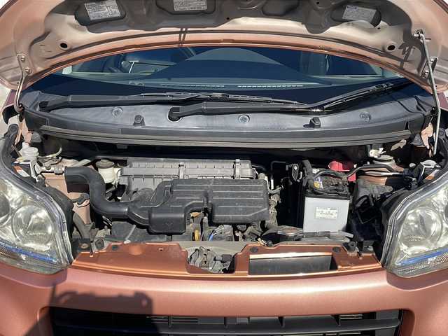 スバル ステラ カスタム R 福島県 2011(平23)年 12.5万km スパークリングオレンジメタリック メモリナビ　ＴＶ　ＥＴＣ　スペアキー　電格ミラー　純正フロアマット　純正ドアバイザー　社外１４インチＡＷ　プッシュスタート　スマートキー　ＨＩＤヘッドライト　フォグランプ　盗難防止システム　ＡＡＣ　