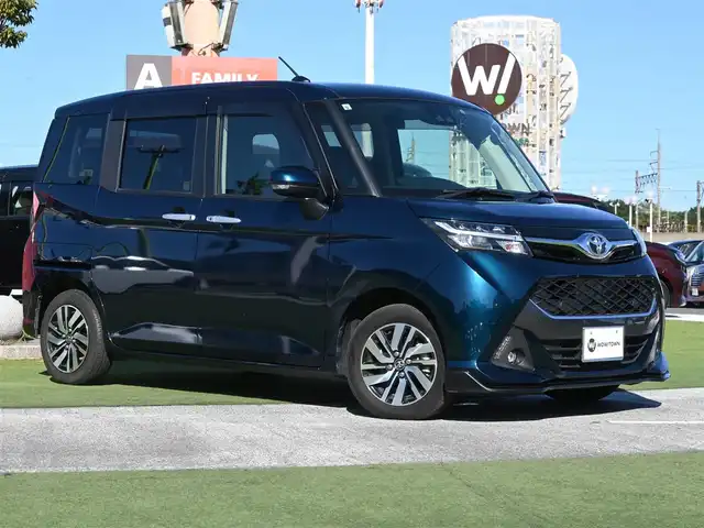 トヨタ タンク カスタムG 千葉県 2019(令1)年 0.7万km レーザーブルークリスタルシャイン スマートアシストIII/クルーズコントロール/エコアイドル/両側パワースライドドア/社外SDナビ/地デジTV/【DVD/CD再生機能　Bluetooth接続】/バックカメラ/ドライブレコーダー（前後撮影）/革巻きステアリング/ETC/LEDヘッドライト/フォグライト/ウインカーミラー/コーナーセンサー/純正14インチアルミホイル/キーフリーシステム