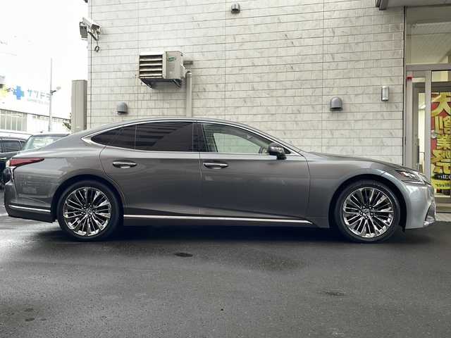 レクサス ＬＳ 500 バージョンL 道央・札幌 2019(令1)年 9.3万km マンガンラスター 純正ナビ（AM/FM/CD/フルセグTV/SD/USB）/ドライブレコーダー（前/車内）/ETC2.0/全方位カメラ/トラクションコントロール/スノーモード/ドライブモードセレクトスイッチ/車線維持支援システム/クルーズコントロール/ヘッドアップディスプレイ/アイドリングストップ/オートエアコン/本革ハンドル/パドルシフト/ヘルプネットボタン/シートヒーター/リアシートオットマン/ＩＳＯＦＩＸ/パワーシート（前席）/プッシュスタート/純正フロアマット/電動格納ミラー