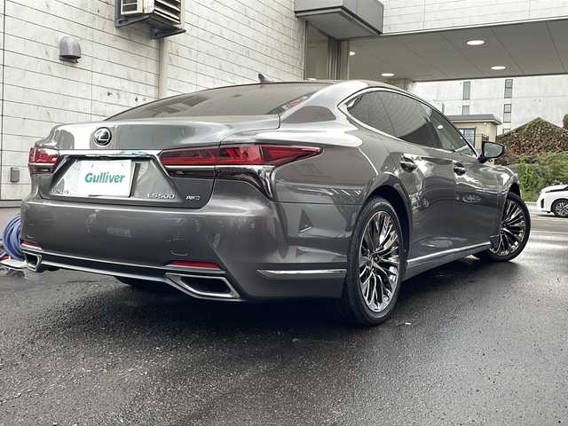 レクサス ＬＳ 500 バージョンL 道央・札幌 2019(令1)年 9.3万km マンガンラスター 純正ナビ（AM/FM/CD/フルセグTV/SD/USB）/ドライブレコーダー（前/車内）/ETC2.0/全方位カメラ/トラクションコントロール/スノーモード/ドライブモードセレクトスイッチ/車線維持支援システム/クルーズコントロール/ヘッドアップディスプレイ/アイドリングストップ/オートエアコン/本革ハンドル/パドルシフト/ヘルプネットボタン/シートヒーター/リアシートオットマン/ＩＳＯＦＩＸ/パワーシート（前席）/プッシュスタート/純正フロアマット/電動格納ミラー