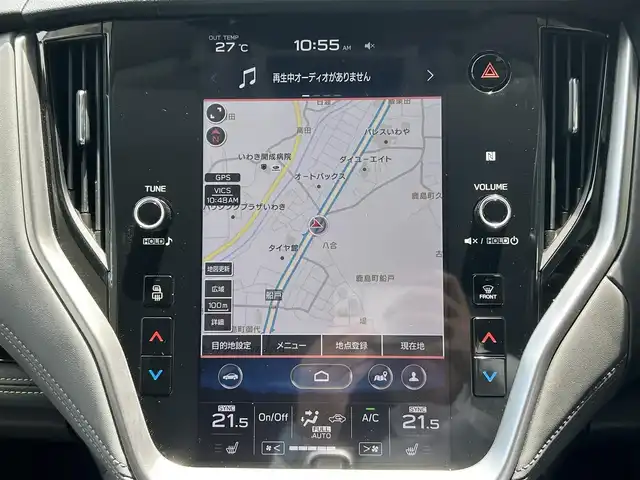 スバル アウトバック X－ブレイクEX 福島県 2022(令4)年 4万km Ｄグリーン 登録時走行距離:40097km/純正11.6インチナビ/　（フルセグ/FM/AM/BT)/アイサイト/全方囲カメラ/ビルトインETC2.0/レーダークルーズコントロール/プリクラッシュブレーキ/エマージェンシーレーンキープアシスト/パワーバックドア/レザーシート/パワーシート/シートヒーター/ハンドルヒーター/ルーフレール/パドルシフト/LEDヘッドライト/スマートキー