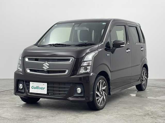 スズキ ワゴンＲ スティングレー HYBRID X リミテッド 三重県 2019(平31)年 2.1万km アーバンブラウンパールメタリック 禁煙車/社外7インチナビ/フルセグ/バックカメラ/シートヒーター/ヘッドアップディスプレイ/衝突軽減ブレーキ/車線逸脱システム/オートハイビーム/純正15インチAW/ETC/スマートキー×2
