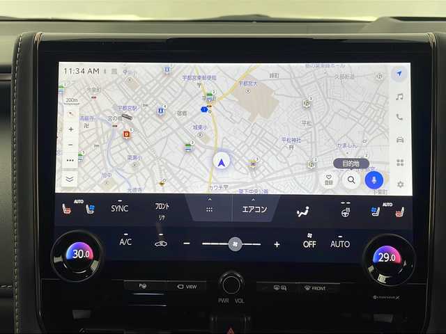 トヨタ ヴェルファイア ハイブリット Z プレミア 栃木県 2024(令6)年 0.8万km ブラック ワンオーナー/本革シート/左右独立ムーンルーフ/純正14インチディスプレイオーディオ/コネクティッドナビ対応/HDMI/地デジ/USB//Bluetooth/AppleCarPlay/Androidauto/HDMI入力端子（センターコンソールBOX内）/ETC2.0/パノラミックビューモニター/アクセサリーコンセントAC100V/トヨタセーフティセンス/・プリクラッシュセーフティ/・緊急時操蛇支援/・レーントレーシングアシスト/・レーダークルーズコントロール/・アダプティブハイビーム/ブラインドスポットモニター/トヨタチームメイト/・アドバンストパーク/・アドバンストドライブ/カラーヘッドアップディスプレイ/三眼LEDヘッドランプ/パワーバックドア/エグゼクティブパワーシート/快適温熱シート/ベンチレーション/両側パワースライドドア