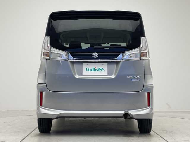 スズキ ソリオ バンディット HV MV 愛知県 2016(平28)年 4.3万km プレミアムシルバーメタリック/ブラック2トーンルーフ 純正ナビ　SDカードなし/両側パワースライドドア/シートヒーター/純正アルミホイール/LEDヘッドライト/ETC/衝突軽減システム/フルセグ/CD DVD/Bluetooth/ステアリングスイッチ/スマートキー/プッシュスタート