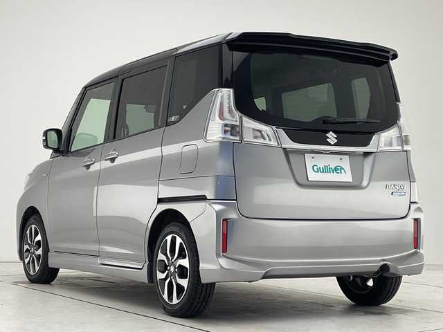 スズキ ソリオ バンディット HV MV 愛知県 2016(平28)年 4.3万km プレミアムシルバーメタリック/ブラック2トーンルーフ 純正ナビ　SDカードなし/両側パワースライドドア/シートヒーター/純正アルミホイール/LEDヘッドライト/ETC/衝突軽減システム/フルセグ/CD DVD/Bluetooth/ステアリングスイッチ/スマートキー/プッシュスタート