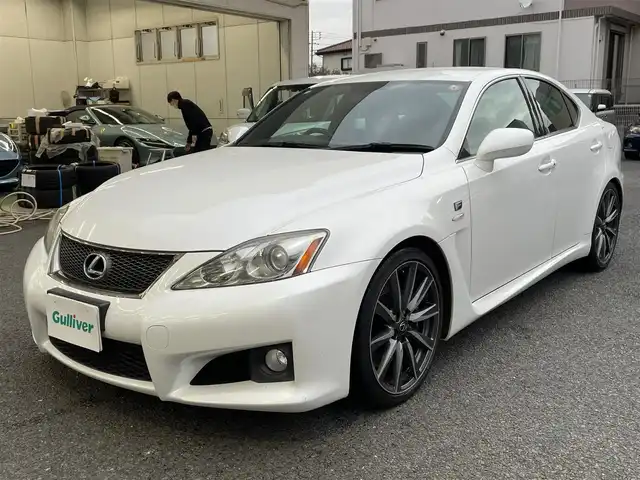 レクサス ＩＳ Ｆ 神奈川県 2008(平20)年 14.2万km ホワイトパールクリスタルシャイン ワンオーナー/黒革シート/純正19インチAW/HIDライト/クルーズコントロール/前席パワーシート/シートヒーター/ビルトインETC/パドルシフト/プッシュスタート/スマートキー×2/H20/21/22/23/24/25/26/27/28/29/30//R1/2/3/5年ディーラー整備記録/保証書・取説あり