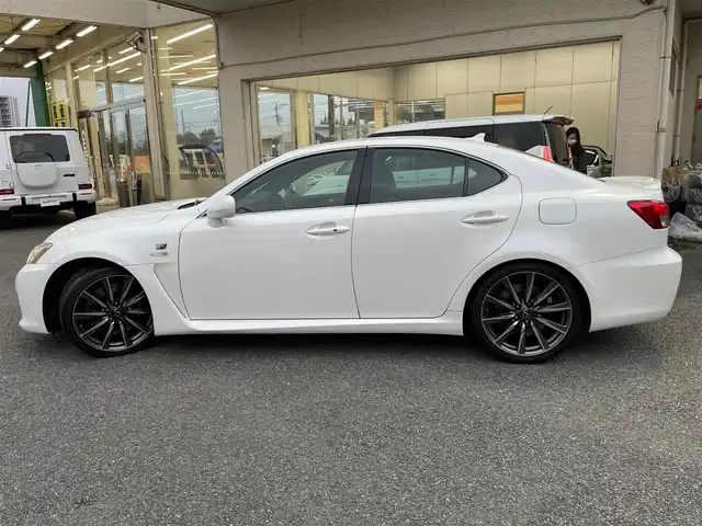 レクサス ＩＳ Ｆ 神奈川県 2008(平20)年 14.2万km ホワイトパールクリスタルシャイン ワンオーナー/黒革シート/純正19インチAW/HIDライト/クルーズコントロール/前席パワーシート/シートヒーター/ビルトインETC/パドルシフト/プッシュスタート/スマートキー×2/H20/21/22/23/24/25/26/27/28/29/30//R1/2/3/5年ディーラー整備記録/保証書・取説あり