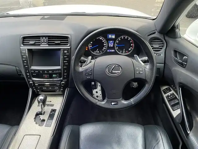レクサス ＩＳ Ｆ 神奈川県 2008(平20)年 14.2万km ホワイトパールクリスタルシャイン ワンオーナー/黒革シート/純正19インチAW/HIDライト/クルーズコントロール/前席パワーシート/シートヒーター/ビルトインETC/パドルシフト/プッシュスタート/スマートキー×2/H20/21/22/23/24/25/26/27/28/29/30//R1/2/3/5年ディーラー整備記録/保証書・取説あり