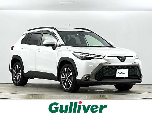 トヨタ カローラ クロス Z 愛知県 2022(令4)年 1万km プラチナホワイトパールマイカ 純正9インチディスプレイオーディオ　/フルセグ/ＣＤ/ＤＶＤ/Ｂｌｕｅｔｏｏｔｈ/ＡｐｐｌｅＣａｒＰｌａｙ　/パノラミックビューモニター/ビルトインＥＴＣ2.0/パワーバックドア/ハーフレザーシート/前席シートヒーター/トヨタセーフティセンス　/レーンキープアシスト　/レーダークルーズコントロール/BSM/LEDヘッドライト/フォグランプ/オートライト/オートハイビーム/前後コーナーセンサー
