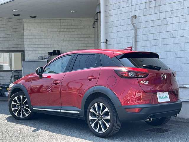 マツダ ＣＸ－３ 20S Lパッケージ 神奈川県 2019(平31)年 3.7万km ソウルレッドクリスタルM ワンオーナー/純正ナビ(CD/DVD/SD/USB/BT/フルセグTV)/全方位カメラ/レーダークルーズコントロール/パドルシフト/衝突被害軽減ブレーキ/レーンキープアシスト/パーキングセンサー/ブラインドスポットモニター/黒レザーシート/D席メモリ付パワーシート/D/N席シートヒーター/ステアリングヒーター/ヘッドアップディスプレイ/ビルトインETC/前後ドライブレコーダー/オートライト/純正フロアマット/ISOFIX/スペアキー×1/保証書/取扱説明書